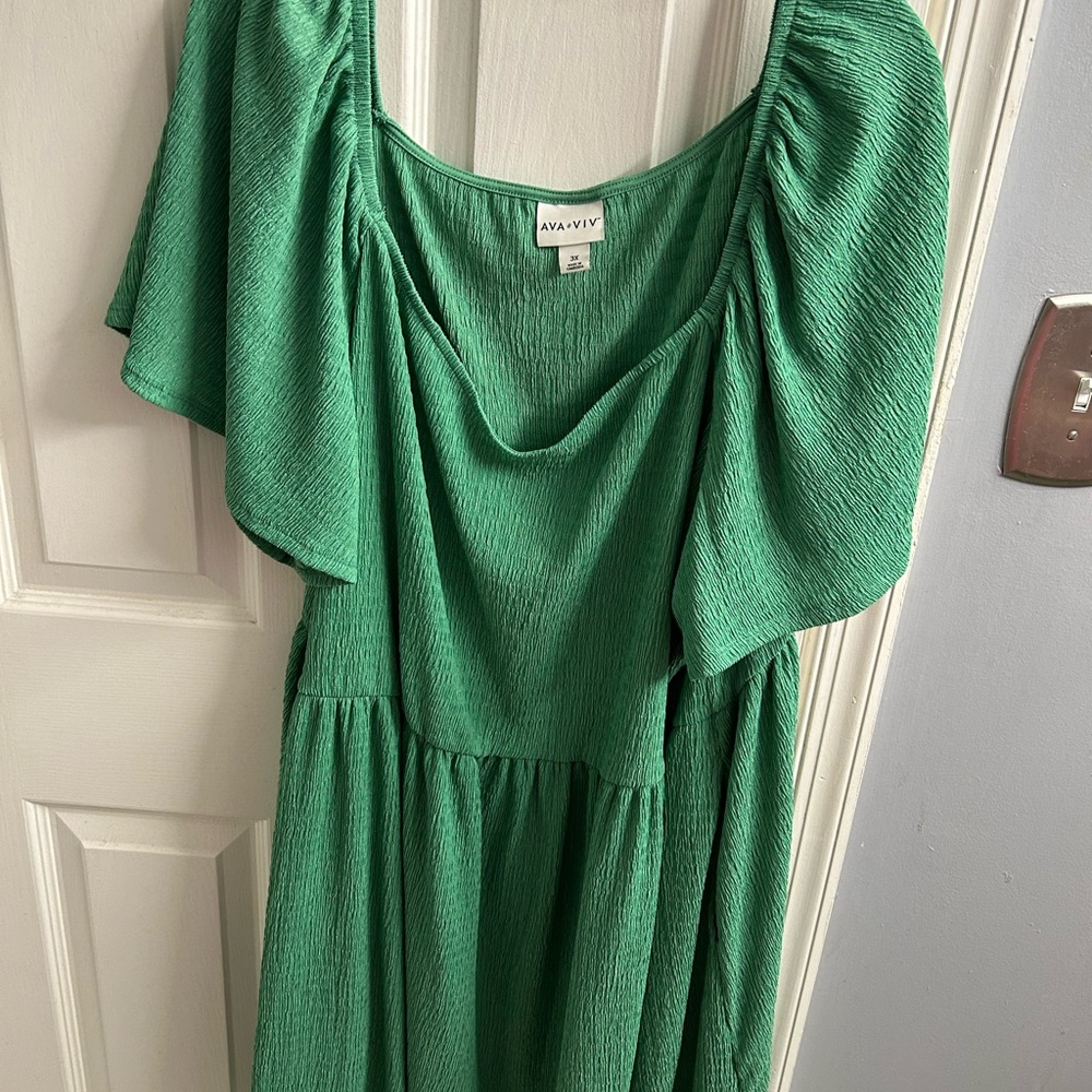 Ava & Viv Green Women's Dress